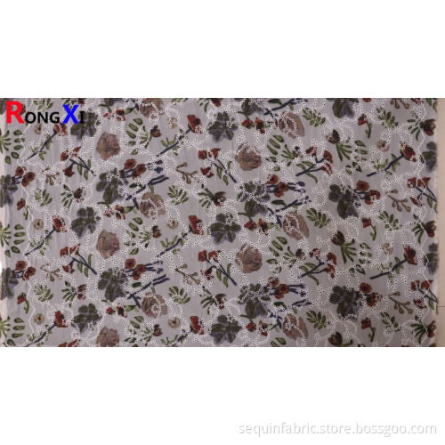 New Embroidered Chiffon Fabric With High Quality